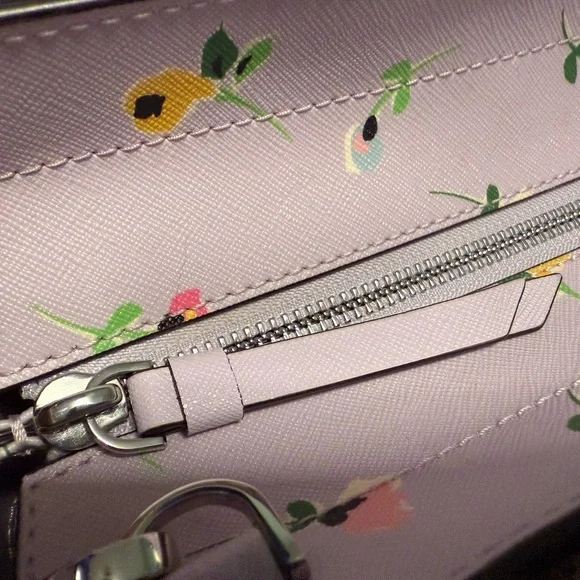 Kate Spade Lavender Floral Satchel - Picture 6 of 16